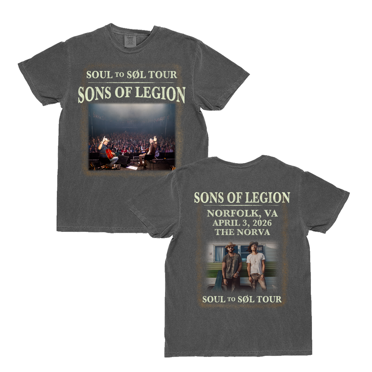 April 3 Norfolk, VA Live Photo Tee - Sons of Legion Official Merchandise
