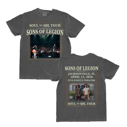 April 12 Jacksonville, FL Live Photo Tee - Sons of Legion Official Merchandise