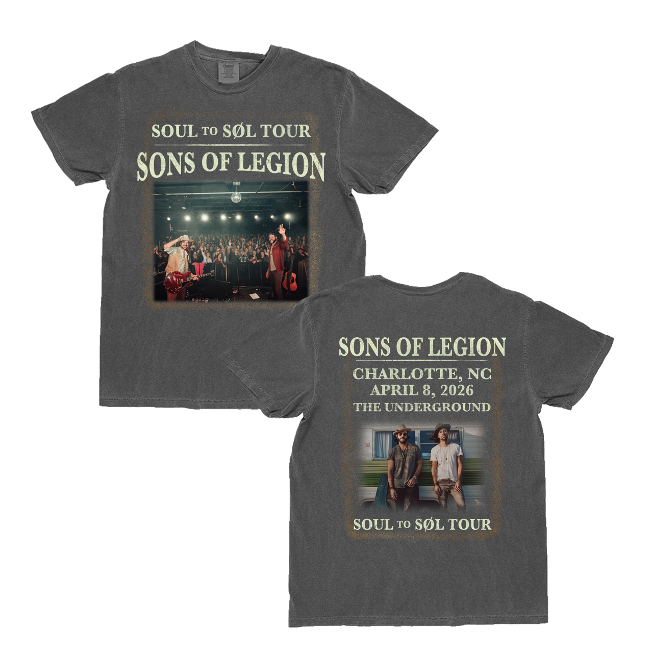 April 8 Charlotte, NC Live Photo Tee - Sons of Legion Official Merchandise