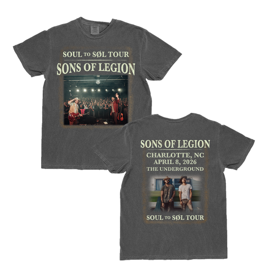 April 8 Charlotte, NC Live Photo Tee - Sons of Legion Official Merchandise