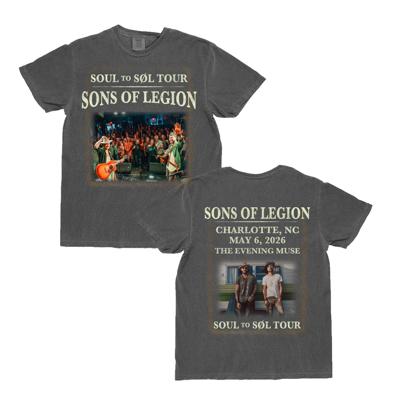 May 6 Charlotte, NC Live Photo Tee