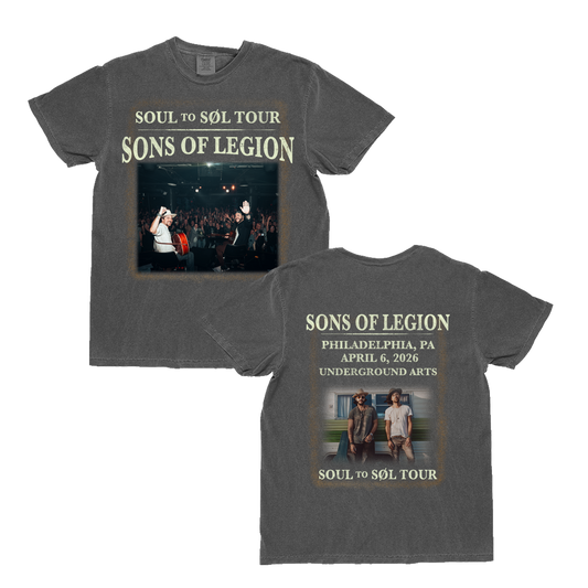 April 6 Philadelphia, PA Live Photo Tee - Sons of Legion Official Merchandise