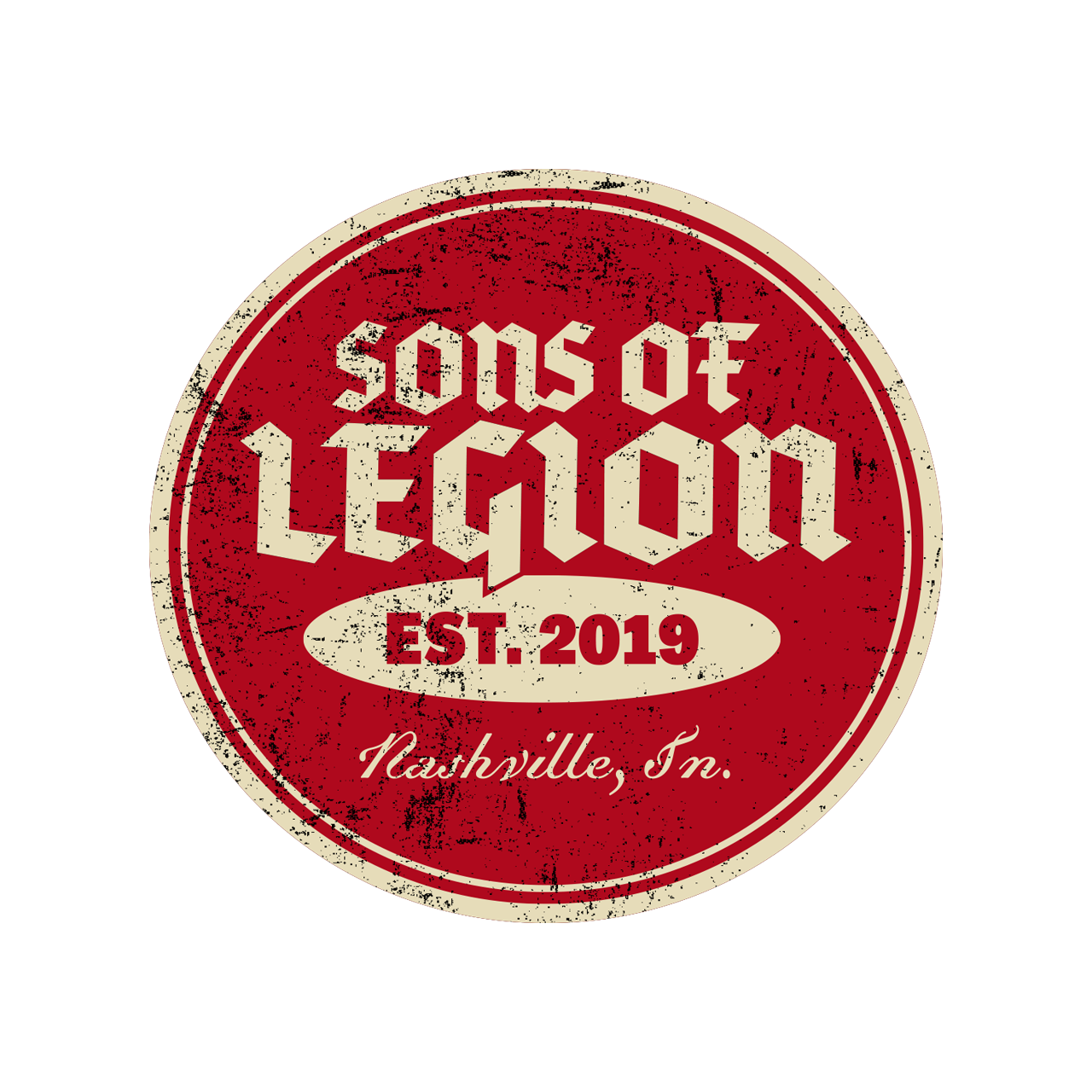 Red Seal Sticker - Sons of Legion Official Merchandise