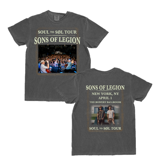 April 1 New York, NY Live Photo Tee - Sons of Legion Official Merchandise
