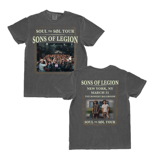 March 31 New York, NY Live Photo Tee - Sons of Legion Official Merchandise
